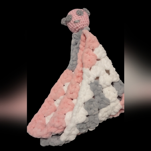 Crochet Blanket Buddy cuddle Bear - Picture 3 of 3